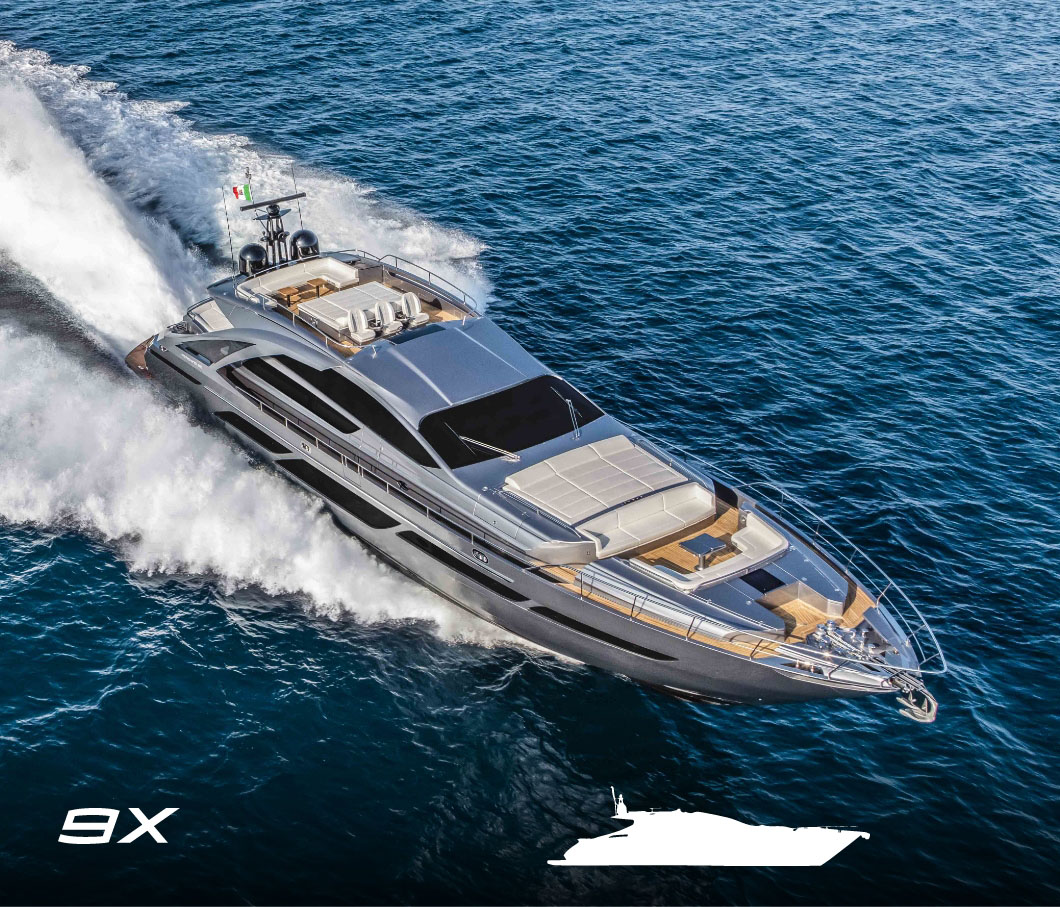 pershing 9x yacht range